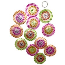 Maritime Muschel Girlande bunt