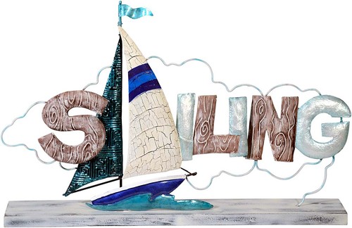 Dekofigur sailing metall - sailing,