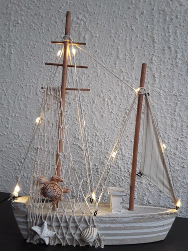 Deko fischkutter holz natur - , deko-fischkutter-holz-natur-