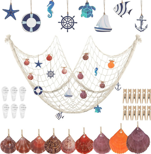 Fischernetz deko maritime - fischernetz,
