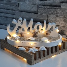 Maritime Deko Tablett Set Boot